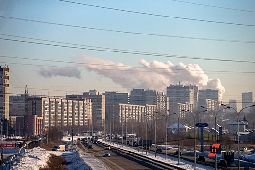 Красноярск накрыло черное небо