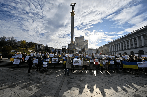 На Украине прошли митинги с требованием провести демобилизацию военных на фронте