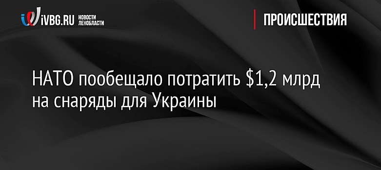 НАТО пообещало потратить $1,2 млрд на снаряды для Украины