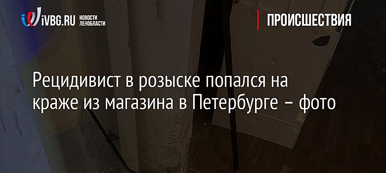 Рецидивист в розыске попался на краже из магазина в Петербурге – фото