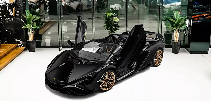 Редчайший супергибрид Lamborghini Sian FKP 37 Roadster появился в продаже в Дубае