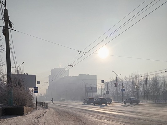 В Чите наблюдаются неблагоприятные метеорологические условия