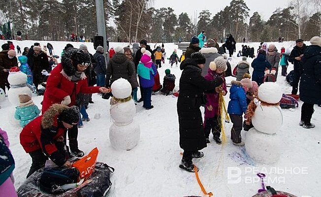 В казанском парке Горького из-за морозов отменили семейный фестиваль зимних забав