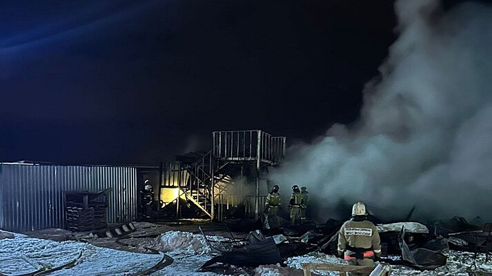 В Пензе после пожара на стройке могут возбудить уголовное дело