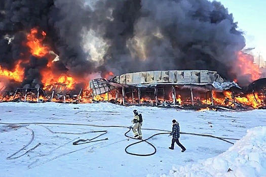 В Самаре загорелся Кировский рынок