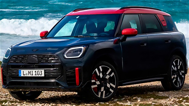 Показали двухцветный Mini Countryman JCW 2025 года выпуска