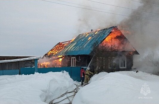 На пожаре в Сюмсинском районе погиб мужчина