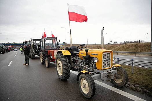 Польские фермеры заблокировали пункты пропуска на границе с Украиной