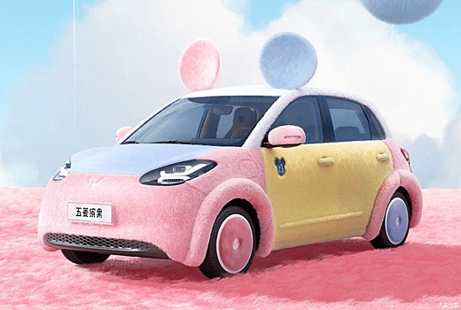 Плюшевый шоукар Wuling Bingo Mickey на самом деле существует. Фото