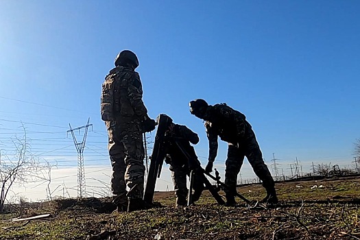 Расчет 120-мм миномета группировки войск «Днепр» уничтожили наблюдательный пункт противника на правом берегу Днепра