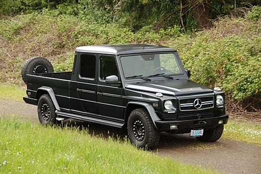 Разбитый в аварии Mercedes-Benz G500 стал пикапом с удлинённой колёсной базой