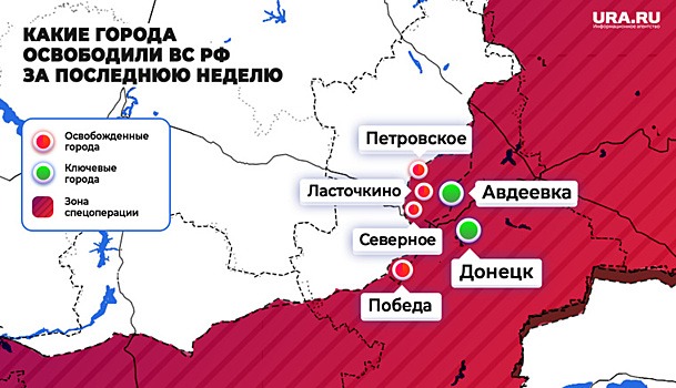 Российские военные освободили село Петровское на Украине