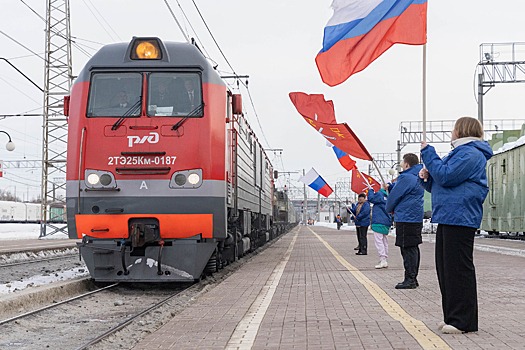 Тематический поезд Минобороны России «Сила в правде» посетил город-герой Тулу