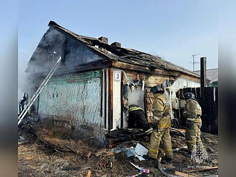 В доме под Читой произошёл пожар