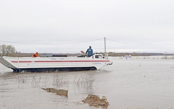 В Рязанской области к половодью готовят плавающие транспортеры