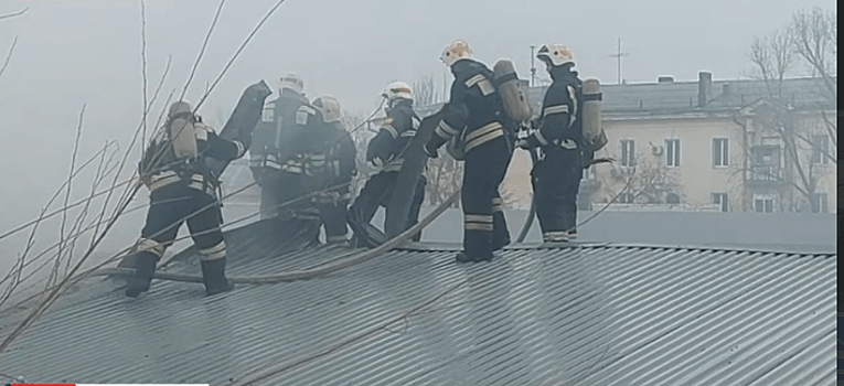 В Волгограде загорелся Тракторный рынок