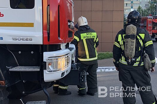 В Казани по улице Восстания произошел пожар в здании делового центра