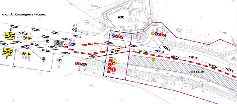 В конце сентября изменится схема движения транспорта около озера Пелавское