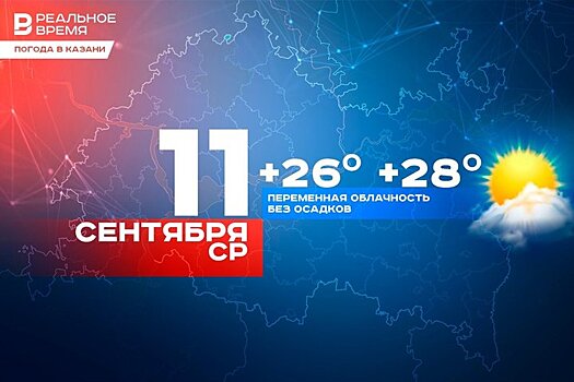 Казанцев ждет до 28 градусов тепла, днем без осадков