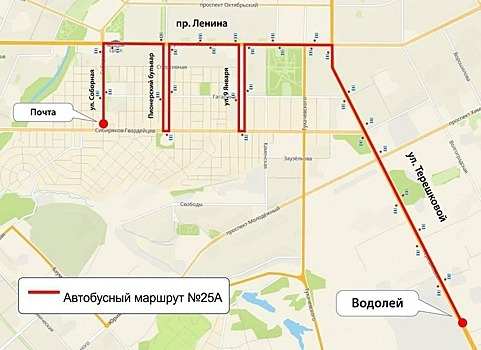 Кемеровский автобус № 25а вернулся к старой схеме движения