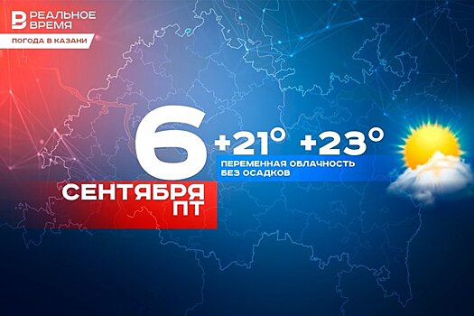 Сегодня в Казани воздух прогреется до 23 градусов, утром в городе будет туман