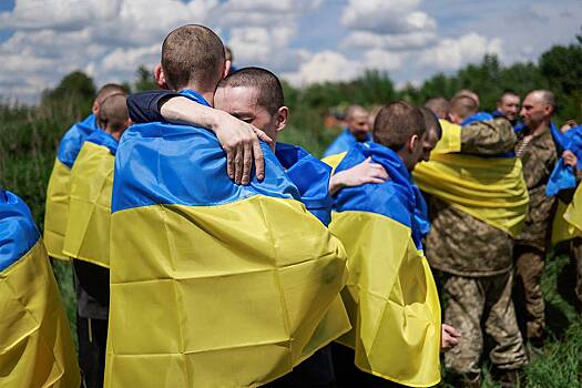 В числе вернувшихся украинских пленных оказались бойцы «Азова»