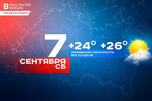 В эту субботу в Казани потеплеет до 26 градусов, днем осадков не ожидается