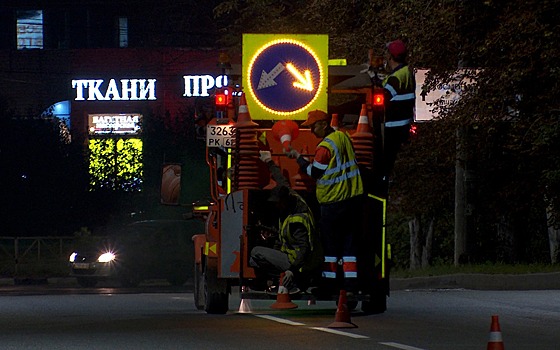 В Рязани продолжается обновление дорожной разметки