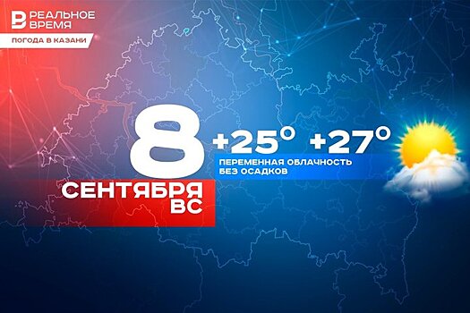 В воскресный день казанцев ждет 27 градусов тепла без осадков