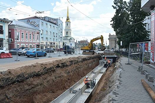 Капитальный ремонт теплосетей на улице Горького в Ижевске завершён на 95%