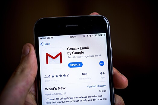 Приложение Gmail на iOS возобновило работу в России