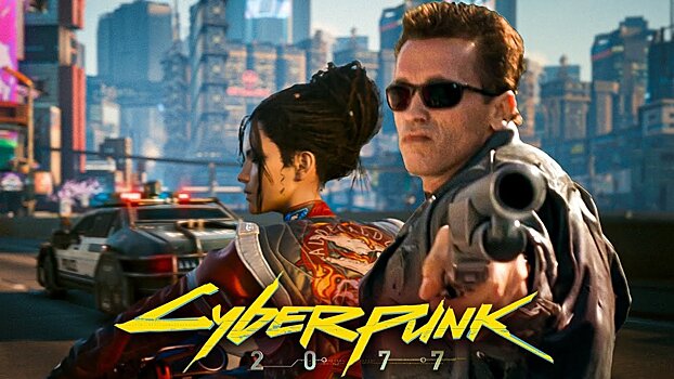 Терминатора добавили в мир Cyberpunk 2077, и он убил Адама Смэшера