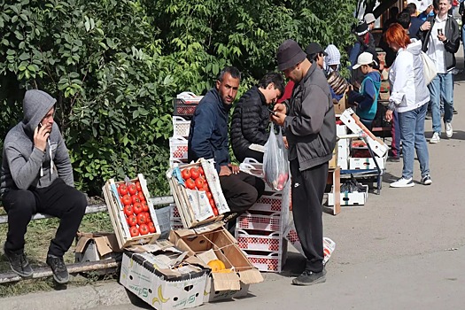 В Новосибирске местные жители протестуют против нелегальных мини-рынков