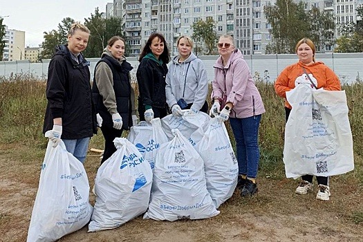 В Твери волонтеры за день собрали более 150 кубометров мусора