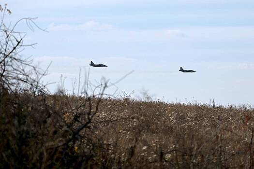 Ми-28НМ поразил пехоту и опорный пункт ВСУ в Курской области