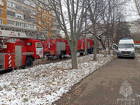 На пожаре в калининградской пятиэтажке пожарные спасли двух человек