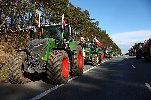 Польские фермеры снова заблокировали КПП на границе с Украиной