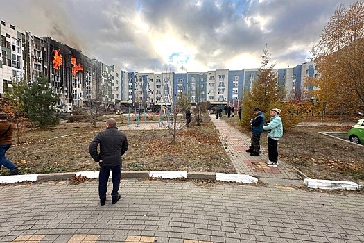 Пожары в атакованном дроном доме в Белгороде потушены