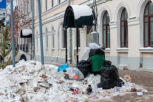 Ситуация с вывозом мусора в Новгородской области ухудшилась из-за погоды