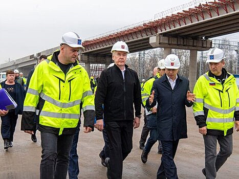 Собянин заявил о скором открытии моста через Москву-реку возле улицы Мясищева