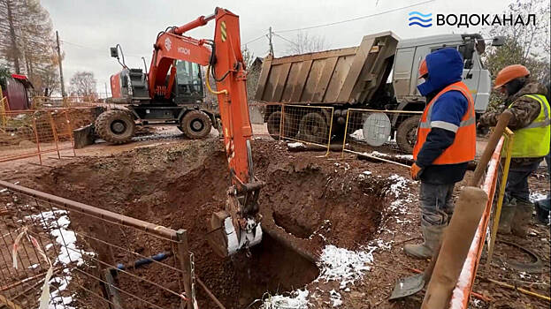 Строительство сетей водоснабжения в поселке Ганино на завершающей стадии