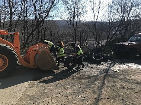 Тысяча тонн в переработке: Владивосток избавляют от свалок покрышек