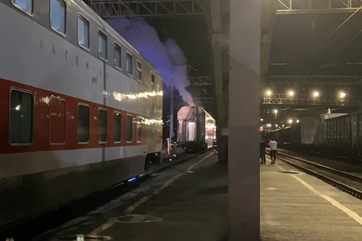 В Ленинградской области загорелся вагон пассажирского поезда Петрозаводск—Москва