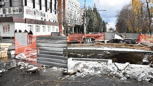 В Пензе затянулся срок перекрытия участка улицы Пушкина