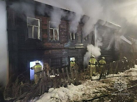 На Казанской сгорел нежилой дом