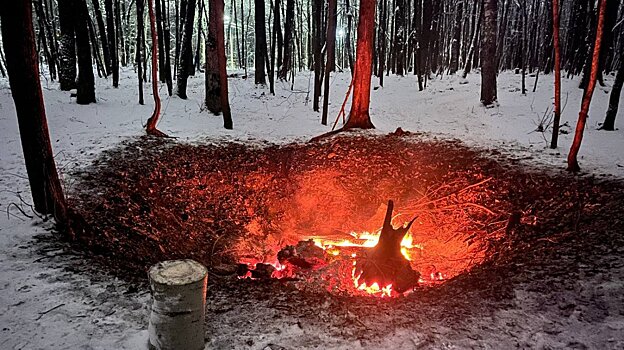 Появление ямы с огнем на Олимпийской аллее объяснили