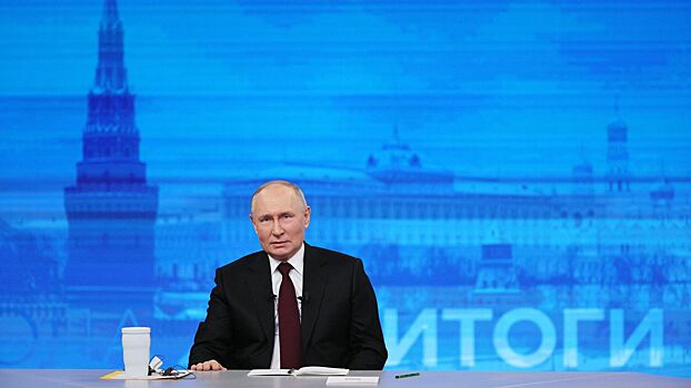 Путин в начале прямой линии вспомнил анекдот