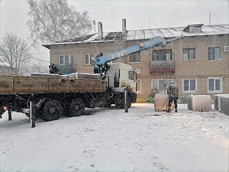 В Курске восстанавливают дома, повреждённые после обстрелов ВСУ