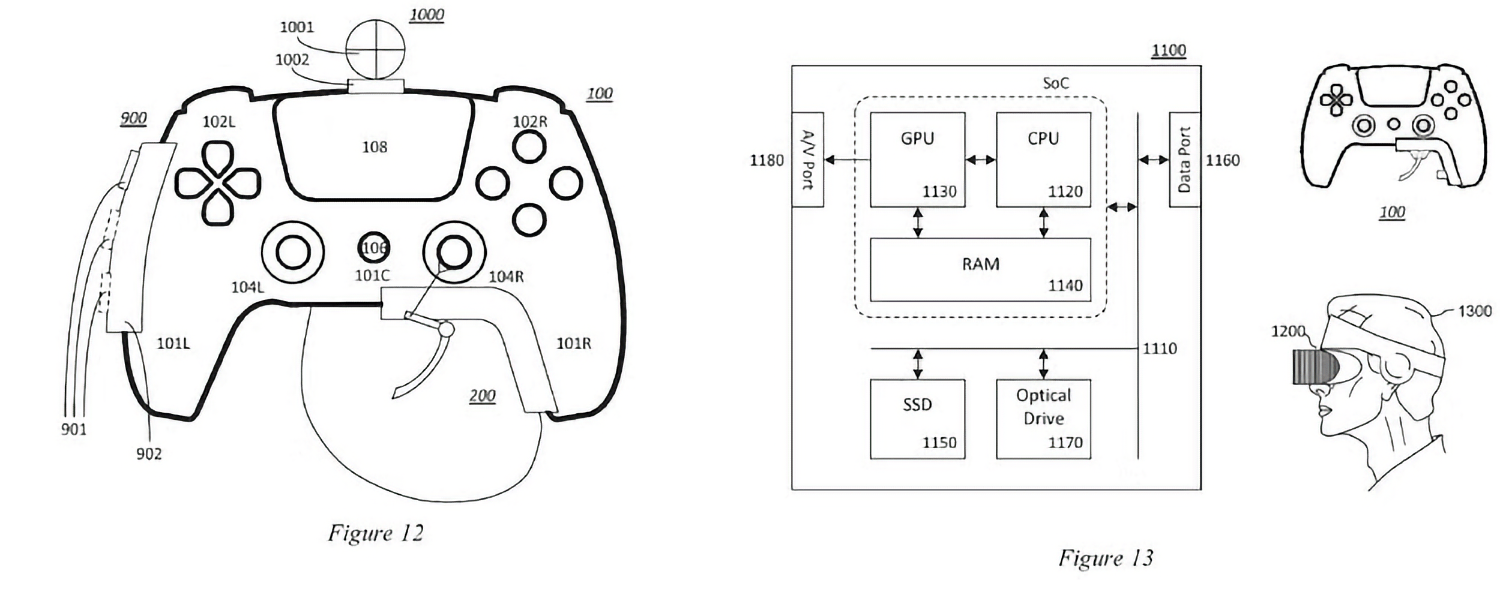 Новый патент Sony показал, как геймпад от PS5 можно превратить в пистолет для шутеров1