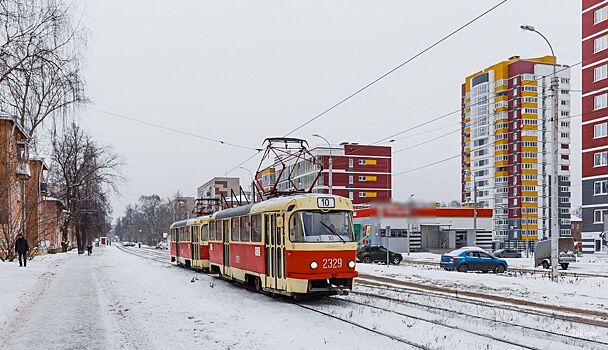 Трамваи-сцепки вернулись на несколько маршрутов в Ижевске